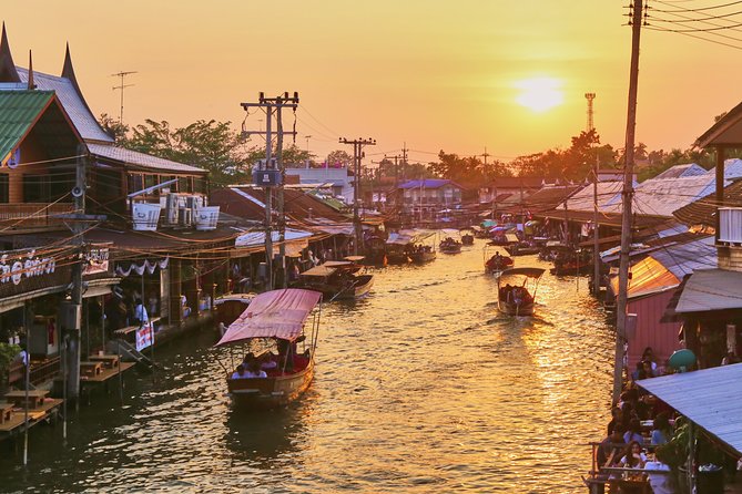 Amphawa Floating & Maeklong Railway Train Market Private Tour - Two hours at Amphawa Floating Market