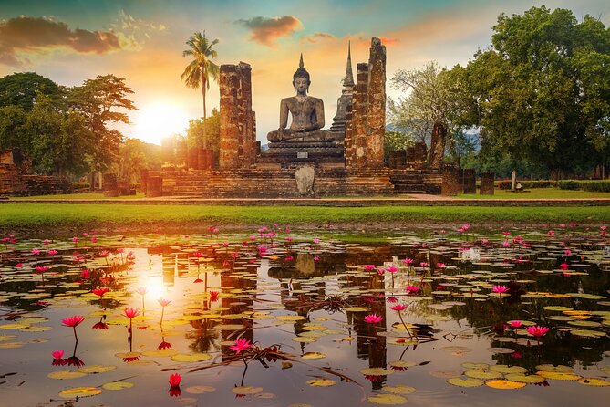 Ayutthaya Glittering Sunset, Boat Ride, Noted Sight, Local Market - Wat Yai Chai Mongkhon and its reclining Buddha