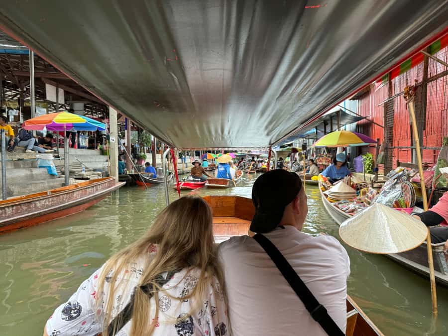 Bangkok: Damnoen Floating Market & Train Market Private Tour - Maeklong Railway Market and the train that cuts through it