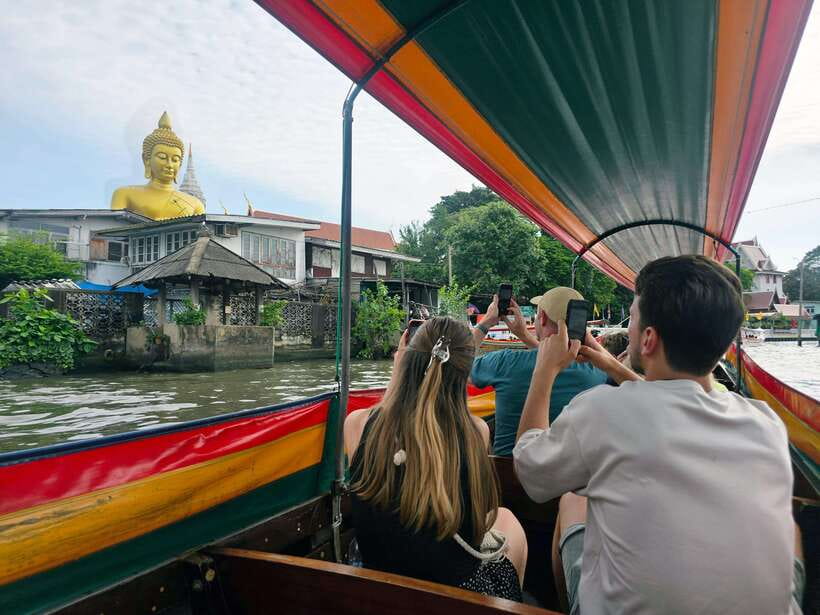 Bangkok Long Boat Canal a Big Buddha & Culture Markets Tour - Riding the Thonburi water taxi