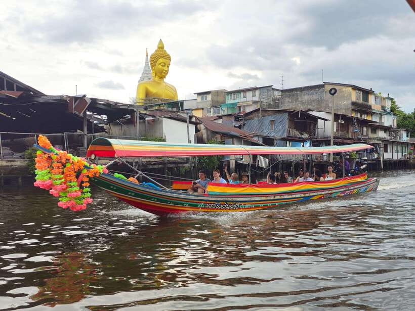Bangkok Long Boat Canal a Big Buddha & Culture Markets Tour - A small market stop and Thai food