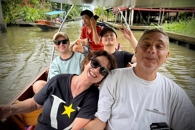 Bangkok: Private Floating Market and Train Market - Ban Laem station and a real local train