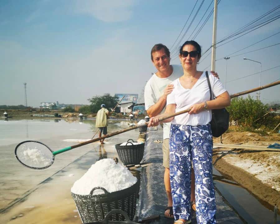 Bangkok: Private Floating & Railway Markets with Farm Visits - Salt de Maeklong brings the day back to local work