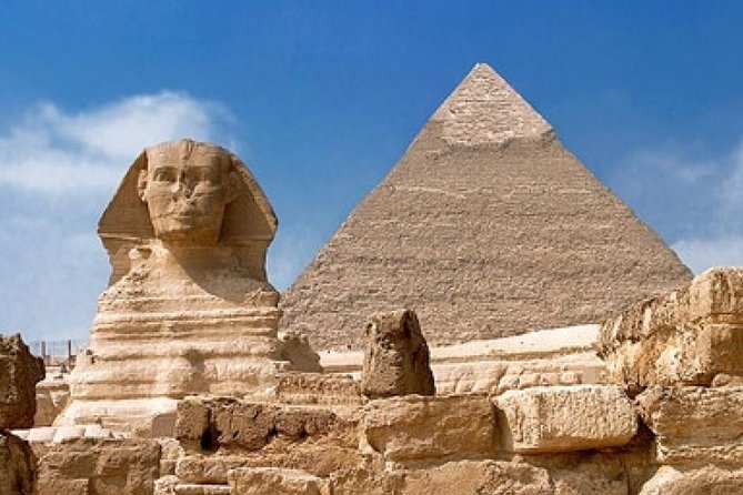 CAIRO LAYOVER EXCURSION TO GIZA PYRAMIDS SPHINX COPTIC CAIRO and BAZAAR - Khufu, Khafre, and Menkaure in plain terms