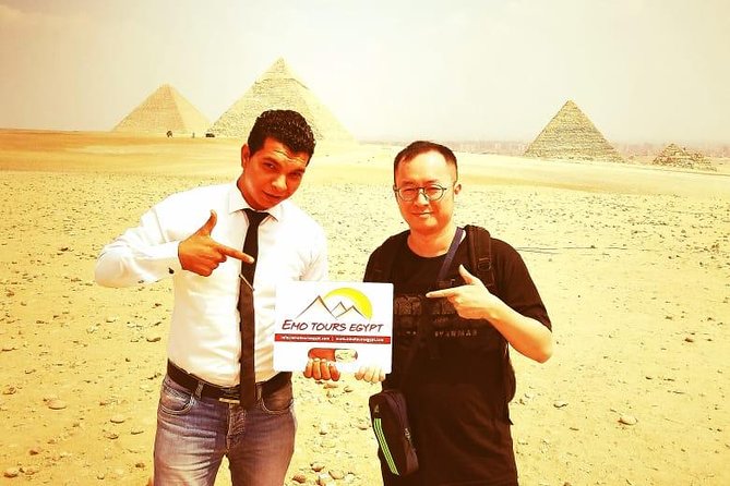 Cairo Layover excursion to Giza Pyramids Sphinx Coptic Cairo & Bazaar - Giza Plateau: your first look at the pyramids