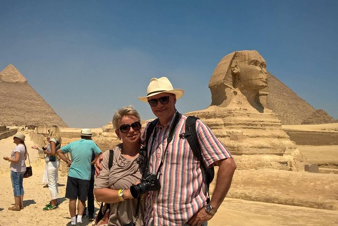 Cairo Layover Tours to Giza Pyramids Egyptian Museum & Bazaar - The Sphinx and the story of Khafre