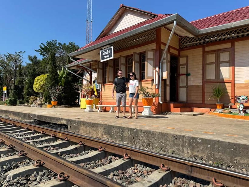 Chiang Mai : Cook in Farm, Market tour & Go by a Local Train - Picking herbs and greens from the organic farm