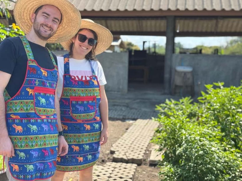 Chiang Mai : Cook in Farm, Market tour & Go by a Local Train - Cooking with Cat, Mac, Shisha, or Poppy
