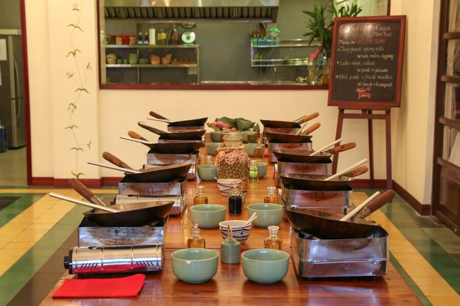 Cooking Class with Ben Thanh Market visit - Cooking your three-course meal from 10 AM