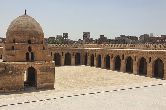 Coptic Cairo, Mosques , sailing on Nile and Bazaar Private Tour with Lunch - Ibn Tulun Mosque and the minaret view