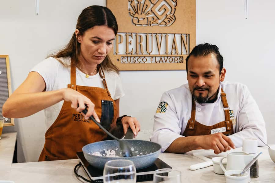 Cusco: Peruvian Cooking Class, Cocktails & Local Market Tour - Picarones and the shared meal