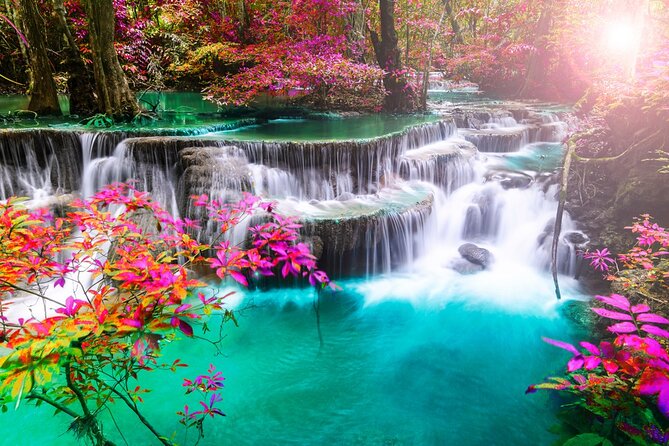 Damnoen Floating Market & Optional Erawan Water Waterfall Tour - Palaces, sacred sites, and the wider route