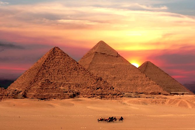 Day Tour to Giza pyramids sphinx Egyptian museum bazaar camel ride Nile cruise - The Egyptian Museum and Tutankhamun’s golden mask