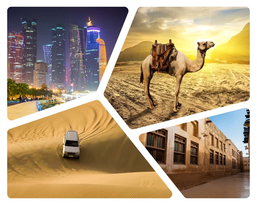Doha: Combo City Tour, Souq Waqif & 4WD Desert Safari - Katara Cultural Village in 30 minutes