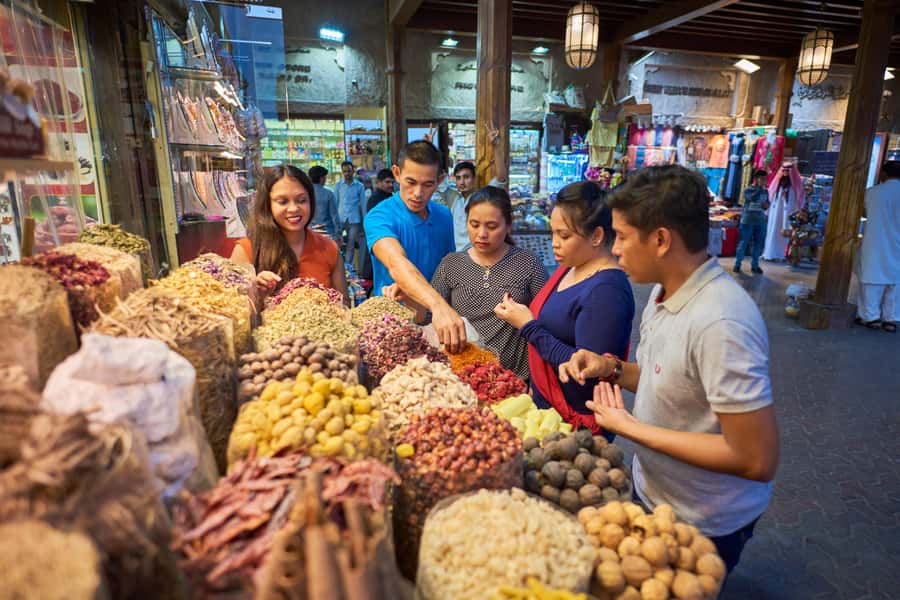 Dubai: Flavors of Arabia Souk Tour with Tastings & Dinner - Meeting Pri at Al Ras Metro Station