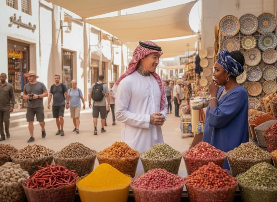 Dubai: Old Town, Street Food, Creek, Souks, & Emirati House - Starting in Al Fahidi and walking toward the Creek
