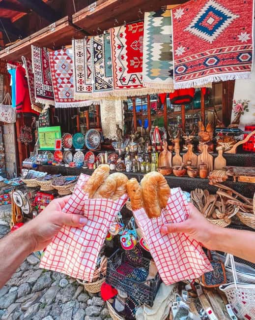 Durres/Golem: Kruja Castle & Bazaar with Traditional Lunch - Walking through the Old Bazaar