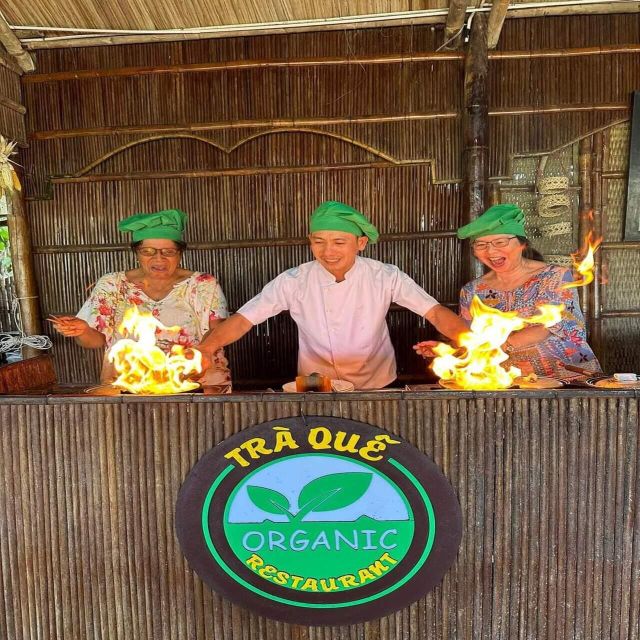 Farming - Local Market - Cooking Class In Tra Que Vegetable - Eating the meal you made