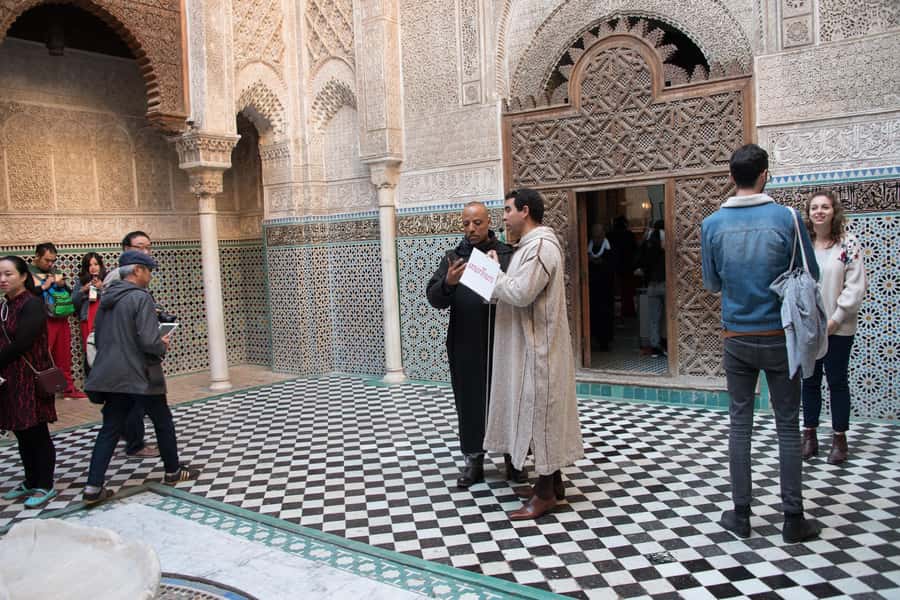 Fes: Bou Inania Madrasa, Museum, Tannery, Souk & Medina Tour - Al Karaouine from the outside