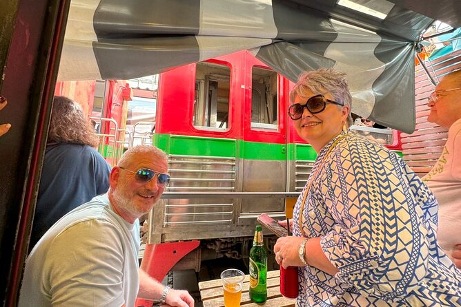 Floating Market and Railway Market Private Tour VIP Transport - Maeklong Railway Market and the train-track surprise