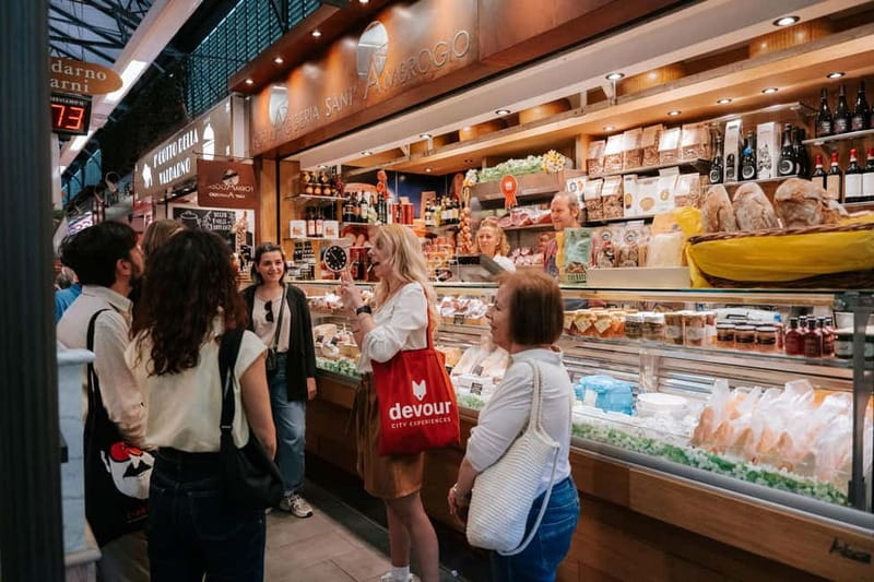 Florence: Local Food, Wine & Market Walking Tour - A walk through Florence between the bites