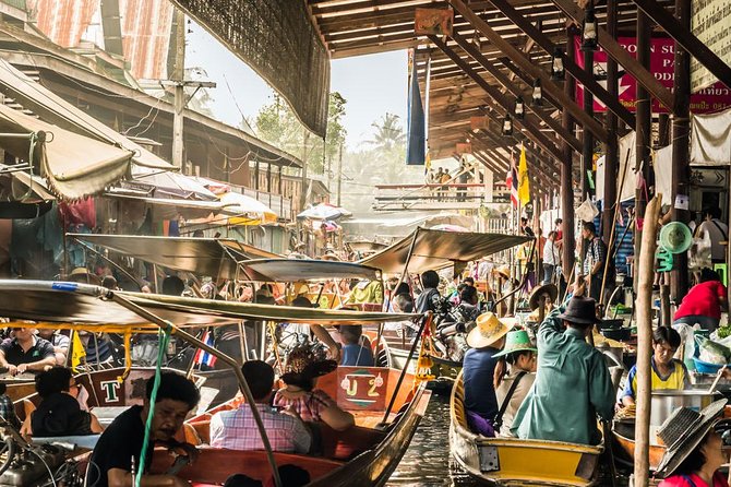 From Bangkok : Damneon Saduak Floating Market & Erawan Waterfall - The boat ride and the extra 150 baht