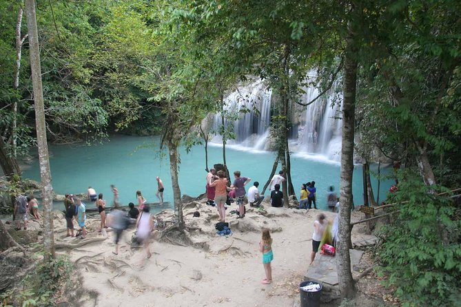 From Bangkok : Damneon Saduak Floating Market & Erawan Waterfall - Erawan Waterfall in the Tenasserim Hills