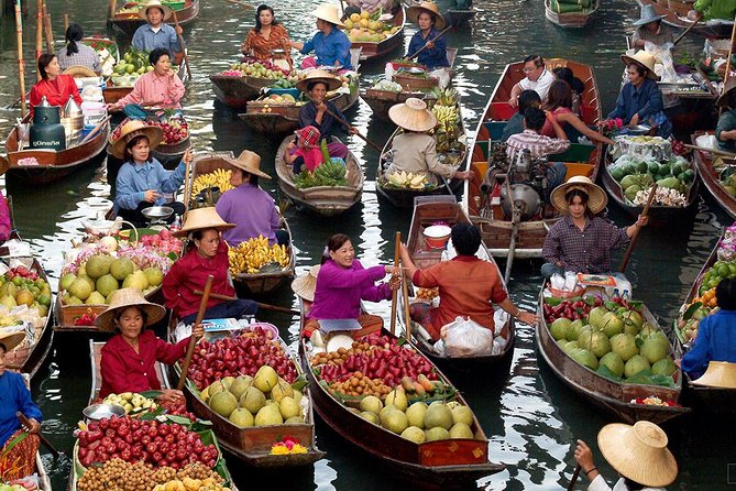 From Bangkok : Damneon Saduak Floating Market & Erawan Waterfall - The long return to Bangkok