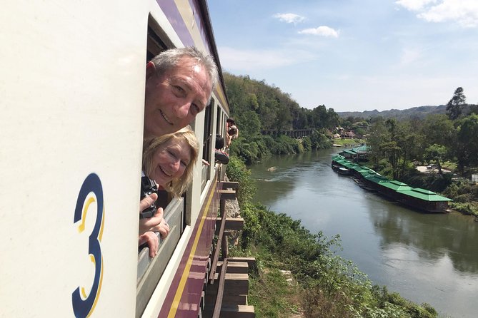 From Bangkok: Kanchanaburi Tour with Floating Market Visit - Maeklong Railway Market and the train through the stalls
