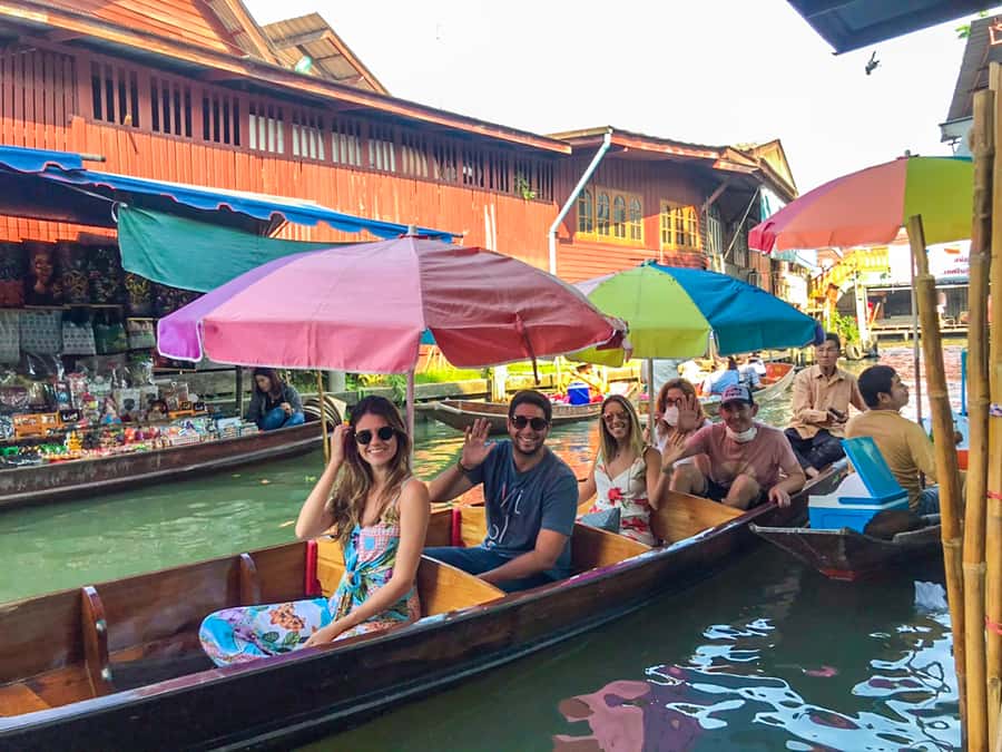 From Bangkok: Markets and Ayutthaya Tour - Wat Yai Chaimongkol and the seated Buddha