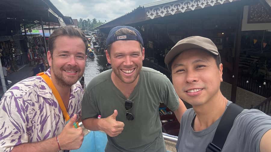 From BANGKOK: Railway Market and Amphawa Floating market - The long-tail boat ride and five temples