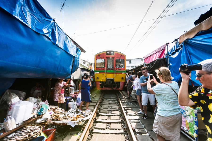 From BANGKOK: Railway Market and Amphawa Floating market - Leaving Bangkok at 9:00 AM