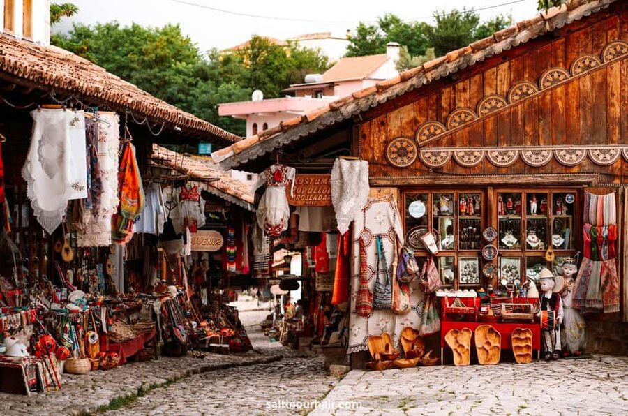 From Durres & Golem: Kruja Castle, Old Bazaar - The Ethnographic Museum in an Ottoman-era home