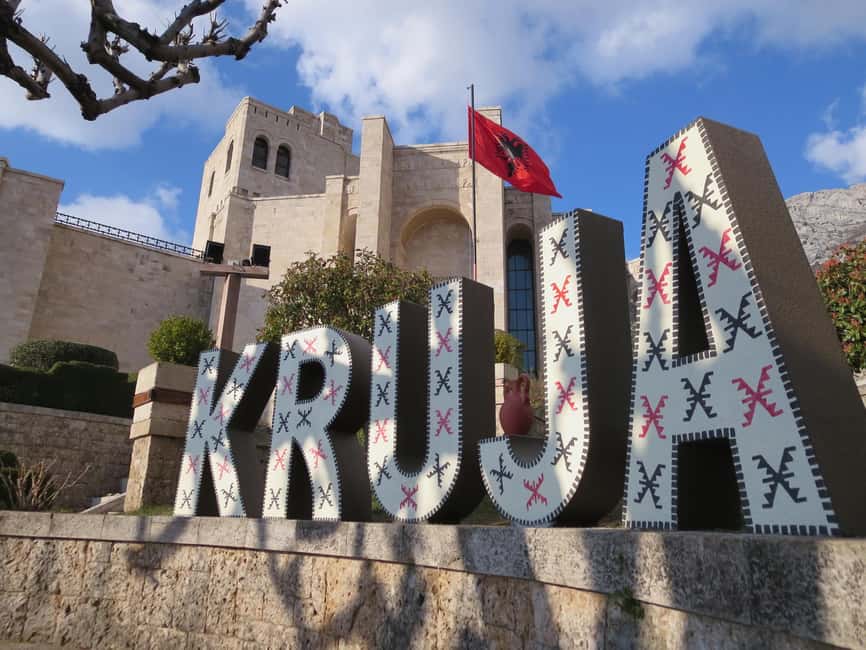 From Durres/Golem: Kruja Castle, Old Bazaar & Sari Salltik - Inside Kruja Castle and the Skanderbeg story
