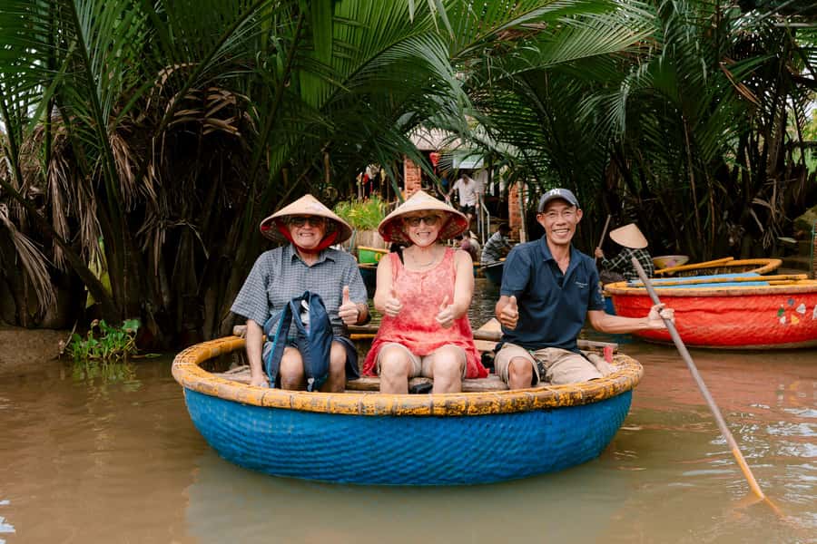 From Hoi An: Market Tour, Basket Boat Ride and Cooking Class - Come hungry for the final meal