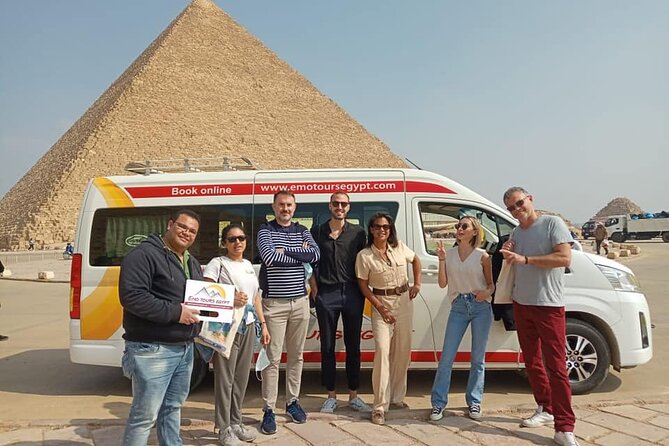 Full Day: Giza Pyramids, Egyptian Museum & Khan Khalili Bazaar Tour - The panoramic pyramid viewpoint