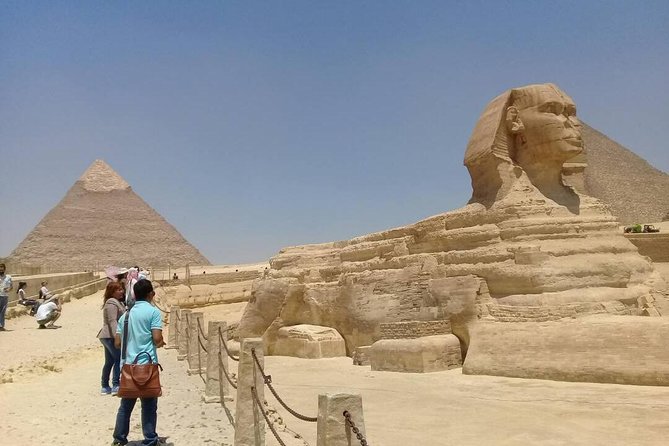 Full Day Private Tour Giza Pyramids Sphinx, Camel Ride, Egyptian Museum & Bazaar - Giza Pyramids: the day’s essential first stop