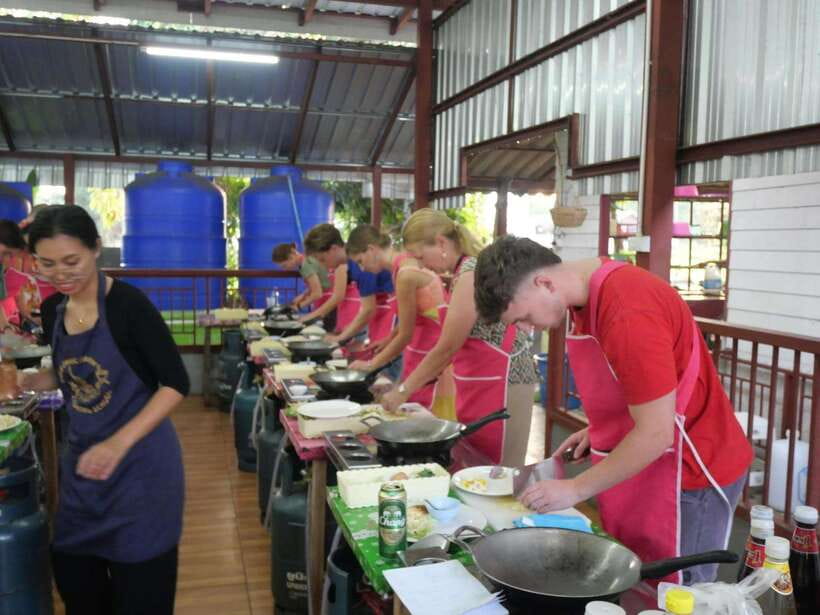 Full Day Thai Cooking Class in Organic Farm and Market - Cooking five to six Thai dishes by hand