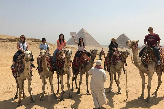 Full-day tour Giza pyramids and Egyptian Museum and bazaar, camel ride, Lunch - Who will get the most from this Cairo day
