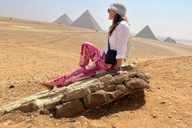 Giza pyramids ,Sphinx , camel ride, quad bike , Local bazaars and felucca ride - At the Giza Pyramids, the ancient core of the day