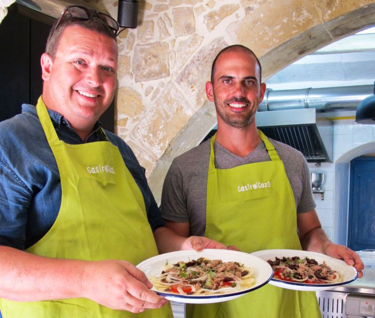 Gozo: Cooking Class and Market Visit - Eating your own work for lunch