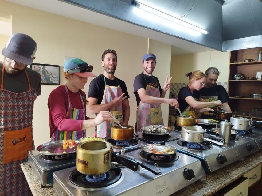 Half Day Cooking Class in Thamel with Local Market Visit - Cooking and eating one course at a time