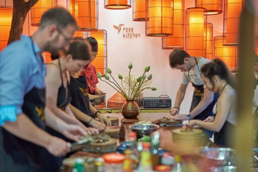 Hanoi: Cooking Class in a Local Villa with Market Tour - Three Vietnamese Dishes and Plenty to Eat
