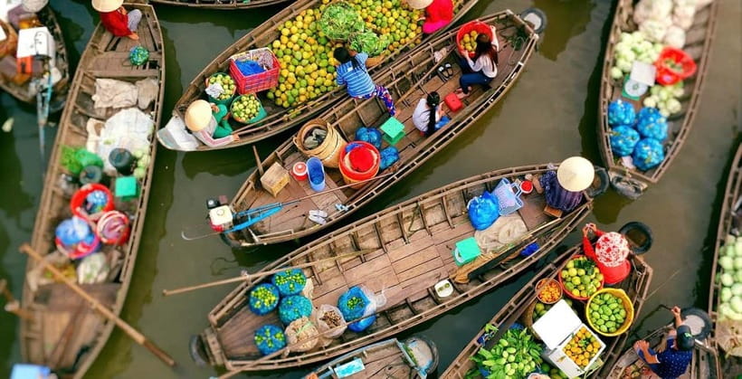 HCM: 2-Day Mekong Floating Market with Cooking & Bike Ride - A hands-on lunch with Bánh Xèo or Bánh Khọt