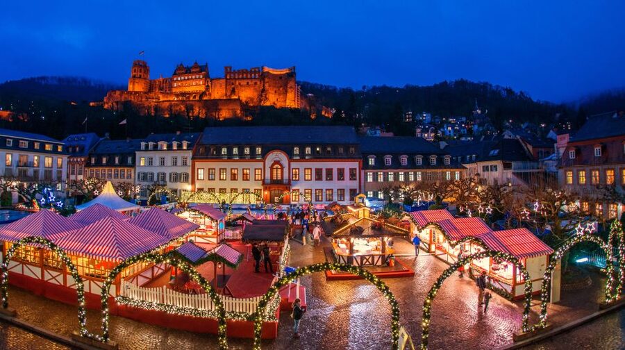 Heidelberg: 1.5-Hour Christmas Market Walking Tour - Wooden stalls, winter food, and the Old Town atmosphere