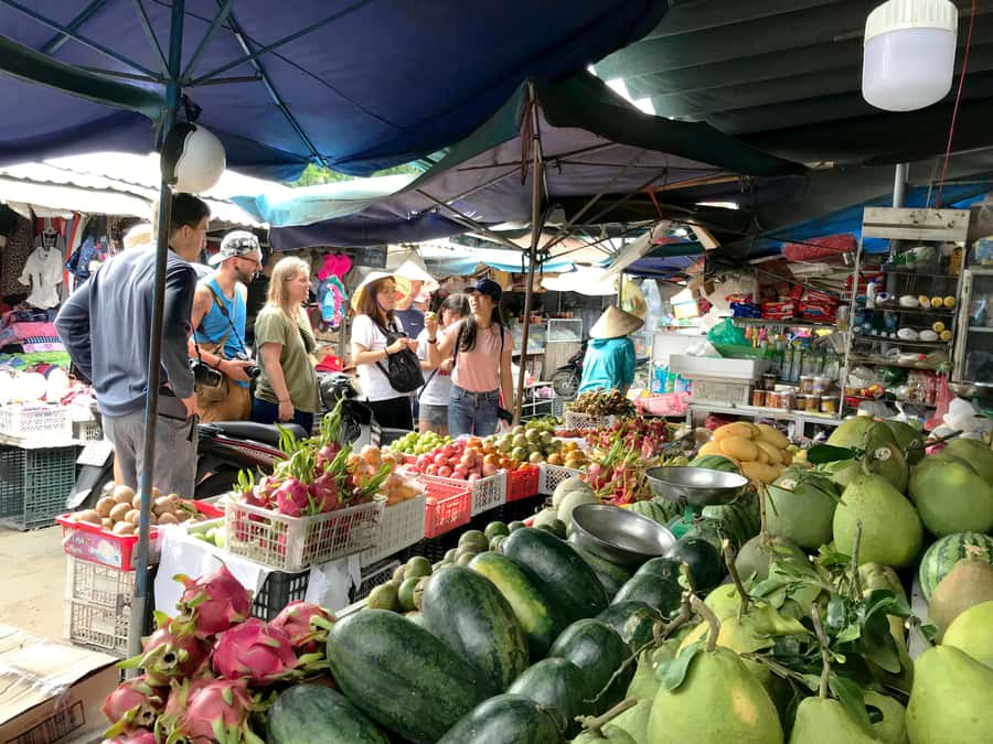 Hoi An: Coconut River Boat Eco - Cooking Class - Market Tour - A Bamboo Basket Boat Through Bay Mau