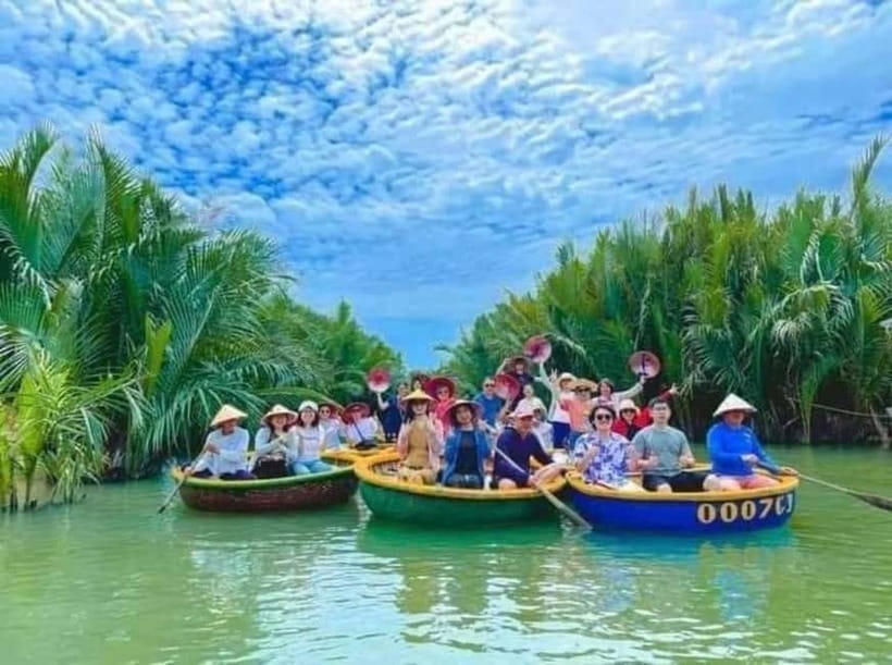 Hoi An: Market tour - Cam Thanh Cooking Class & Basket Boat - The Bay Mau coconut forest by basket boat
