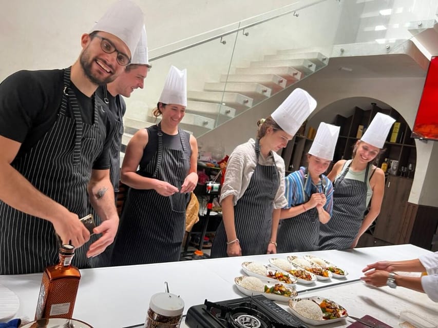 Hoi An:Vegetarian Cooking Class & Explore Market wChef Thanh - From welcome drink to the cooking table