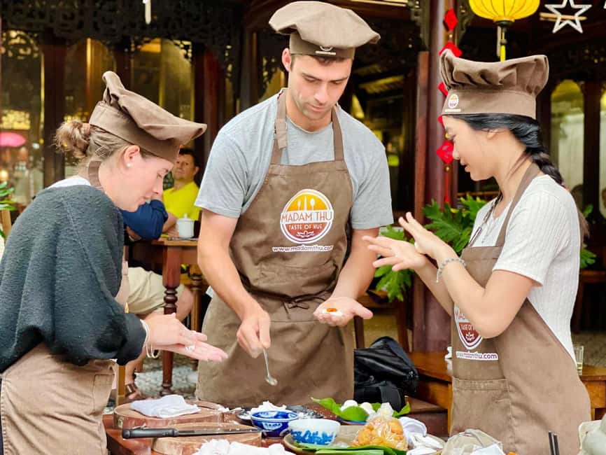 Hue City: Cyclo, Market Tour & Cooking Class at Madam Thu - Dietary needs and practical limits