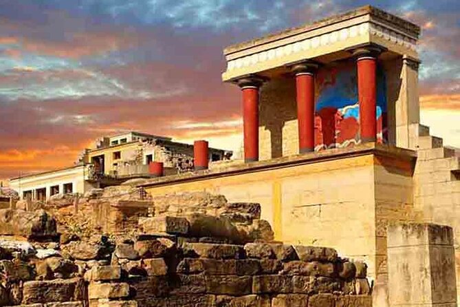 Knossos Palace guided tour - Heraklion City tour + market - The Patsides farm stop and its Cretan products